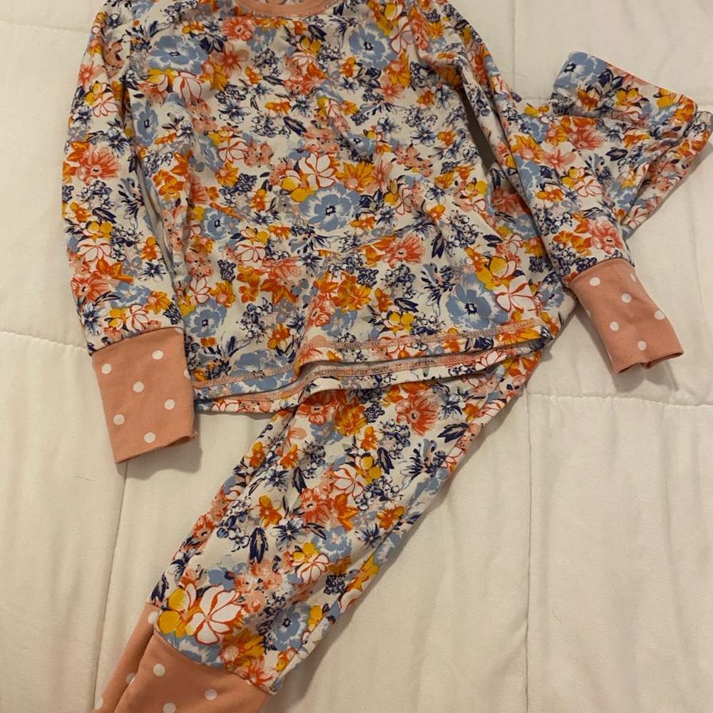 Matilda Jane Floral and Polka Dot Kids Pajama Set